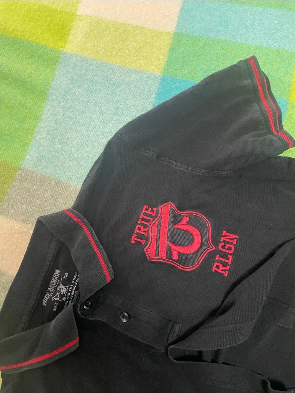 True Religion Men’s Black Polo Shirt